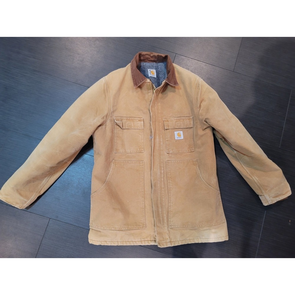 Carhartt Blanket Lined Duck Chore Coat - USA Union Made - Men's Size Large